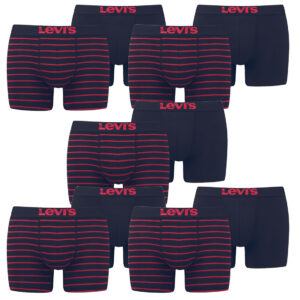 10er Pack Levis Men Vintage Stripe YD B Boxer Brief Boxershorts Unterhose Pant U...