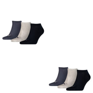 6 Paar Puma Sneaker Invisible Socken Gr. 35 - 49 Unisex für Damen Herren Füßling...