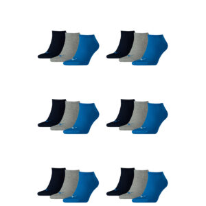 18 Paar Puma Sneaker Invisible Socken Gr. 35 - 49 Unisex für Damen Herren Füßlin...