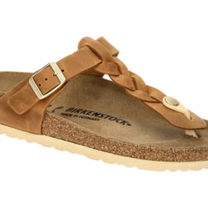 Birkenstock GIZEH BRAIDED 1021336 hell-braun - Pantoletten f?r Damen