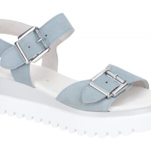 Gabor 84.612.16 hell-blau - Riemchen Sandale f?r Damen
