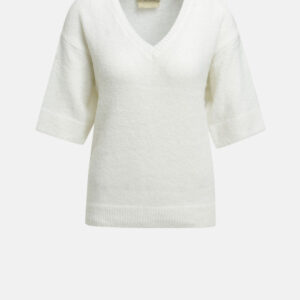 SMITH & SOUL Damen Kurzarmpullover, creme