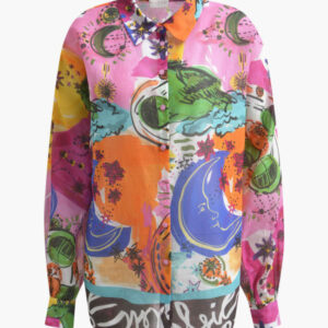 MILANO ITALY Damen Bluse, rosa