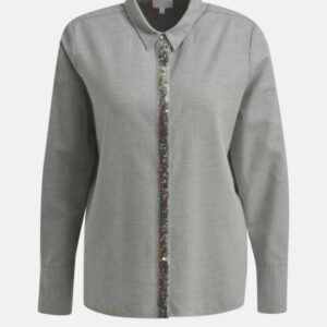 MILANO ITALY Damen Bluse, grau