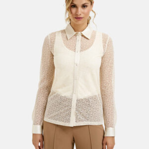 MILANO ITALY Damen Bluse, creme