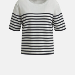 MILANO ITALY Damen Kurzarmpullover, creme