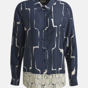 MILANO ITALY Damen Bluse, dunkelblau