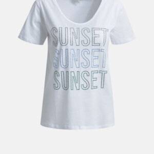 MILANO ITALY Damen T-Shirt, weiß