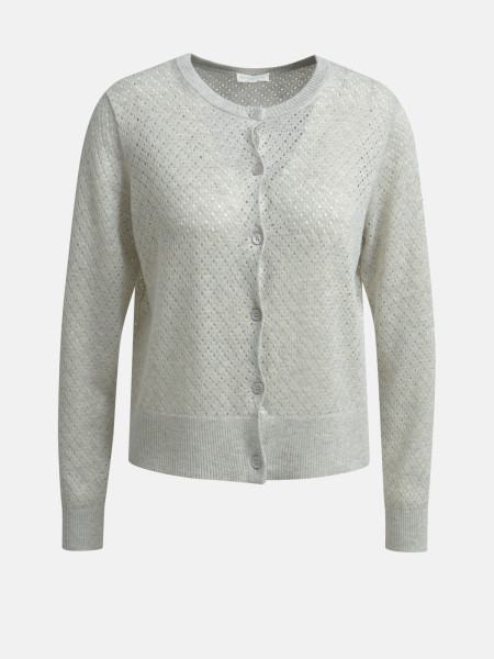 MILANO ITALY Damen Strickjacke, grau 1 MILANO ITALY Damen Strickjacke, grau