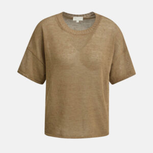 MILANO ITALY Damen Strick-Shirt, braun