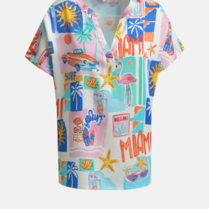 MILANO ITALY Damen Bluse, blau