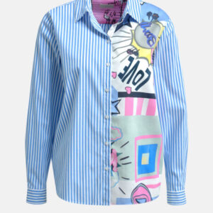 MILANO ITALY Damen Bluse, blau