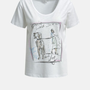 MILANO ITALY Damen T-Shirt, creme