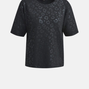 MILANO ITALY Damen Kurzarmpullover, schwarz