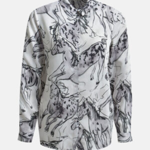 MILANO ITALY Damen Bluse, hellgrau