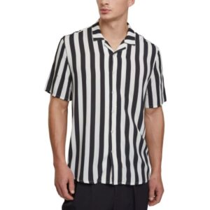 Urban Classics - Viscose Resort Shirt Hemd schwarz offwhite