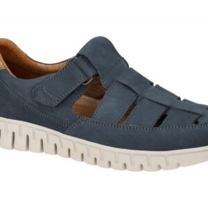 Waldl?ufer H 907301 201 206 dunkel-blau - bequeme Slipper f?r Herren