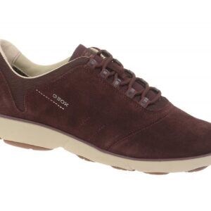 Geox Respira Nebula E Schn?r Schuhe in dunkelrot Damen Sneakers