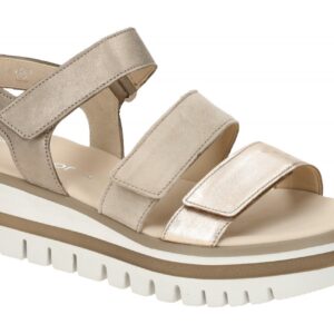 Gabor 64.620.62 beige - Riemchen Sandale f?r Damen