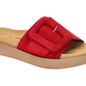 Gabor 63.751.15 rot - bequeme Pantolette f?r Damen