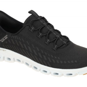 Skechers GLIDE STEP 104574 BKW schwarz - sportliche Slipper f?r Damen