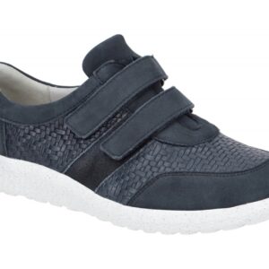 Waldl?ufer M 815301 301 845 dunkel-blau - bequeme Slipper f?r Damen