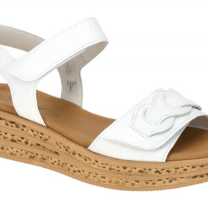 Gabor 64.553.21 wei? - Riemchen Sandale f?r Damen