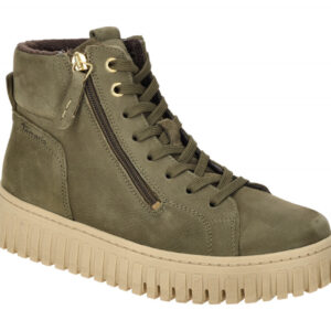 Tamaris Plateau Boots gr?n olive Nubuck 1-25206-43