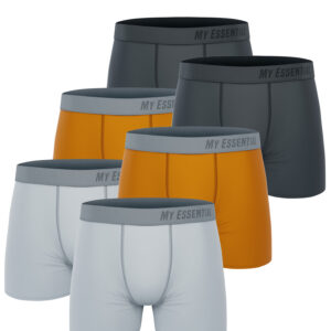 6 er Pack My Essential Clothing Basic Boxershorts Cotton Bio Herren Shorts Unter...