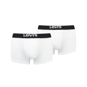 Levi's Solid Basic Herren Boxershorts Unterwäsche aus Bio-Baumwolle im 2er Pack