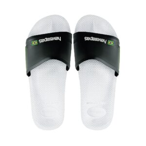 Havaianas SLIDE BRASIL FC Unisex Erwachsene Sandale Badelatsche 4142616 weiss