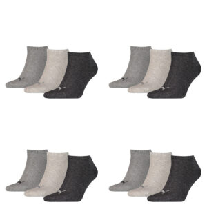 12 Paar Puma Sneaker Invisible Socken Gr. 35 - 49 Unisex für Damen Herren Füßlin...