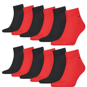 Calvin Klein Quarter Sneaker Socken Herren Kurzsocke 12 Paar