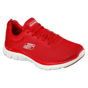 Skechers Damen FLEX APPEAL 4.0 Brilliant View Sneaker Turnschuhe 149303 rot
