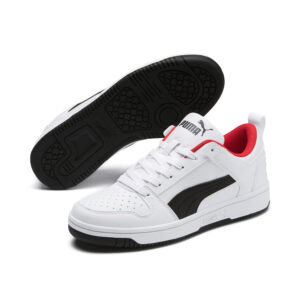 Puma Rebound Layup Lo SL Jr Sneaker Kinder weiss 370490 01