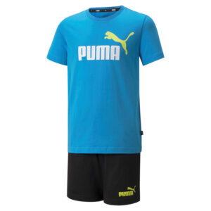 Puma Tee & Shorts Set schwarz/blau 847310 01
