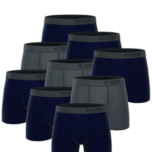 9 er Pack My Essential Clothing Basic Boxershorts Cotton Bio Herren Shorts Unter...