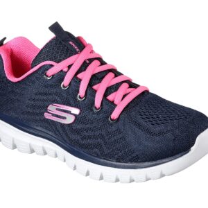 Skechers Sport Womens GRACEFUL GET CONNECTED Sneakers Frauen 12615 Blau