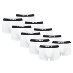 Levi's Solid Basic Herren Boxershorts Unterwäsche aus Bio-Baumwolle im 10er Pack