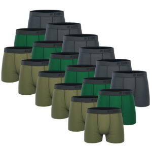 18 er Pack My Essential Clothing Basic Boxershorts Cotton Bio Herren Shorts Unte...