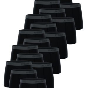 18 er Pack My Essential Clothing Basic Boxershorts Cotton Bio Herren Shorts Unte...