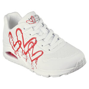 Skechers Street UNO DIPPING IN LOVE Sneakers Damen Mädchen JGoldcrown weiss 1779...