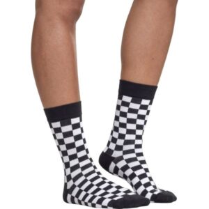 Urban Classics - CHECKER Unisex Socken 2er Pack schwarz