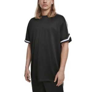 Urban Classics - Oversized Stripes Mesh Shirt schwarz