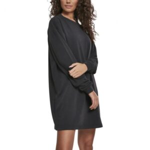 Urban Classics Ladies - MODAL Terry Crew Kleid schwarz
