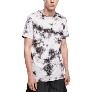 Urban Classics - Tie Dye T-Shirt weiß / schwarz