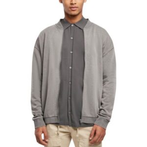 Urban Classics - Washed Sweat Bomber Jacke charcoal