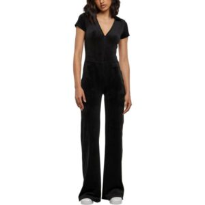 Urban Classics Ladies - Velvet Jumpsuit schwarz