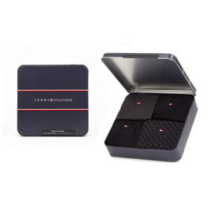 4 Paar Tommy Hilfiger Herren TH Men Giftbox Kniestrümpfe 4P Gr. 39 - 46 Business...