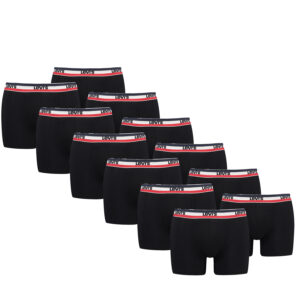 Levi's Sportswear Logo Herren Boxershorts Unterwäsche aus Bio-Baumwolle im 12er ...
